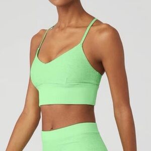NWOT - Alo Yoga Lavish Alosoft Bra - Size Small / Glow Green Heather